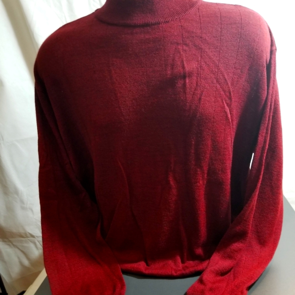Mens Preswick and Moore Burgundy Sweater